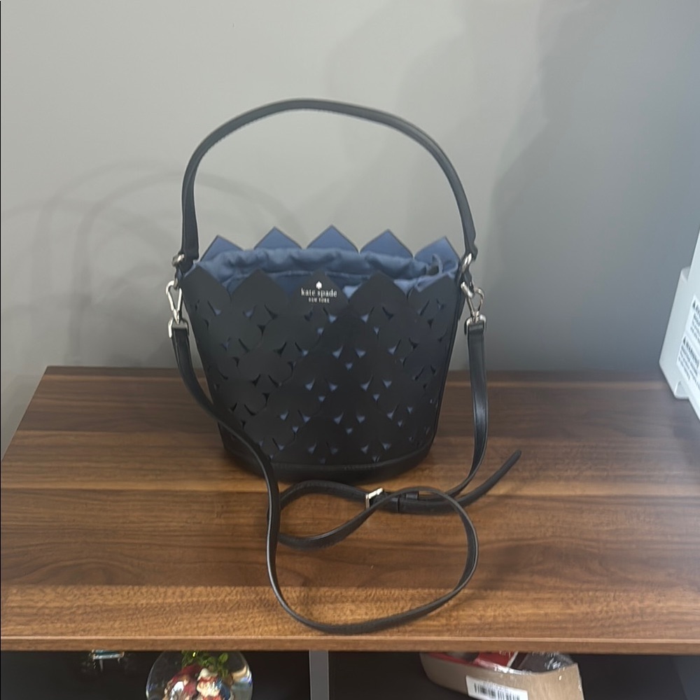 Kate Spade Black Shoulder Bag with Structured Design